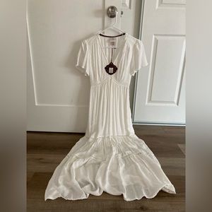 NWT Knox Rose White Prairie Dress XS